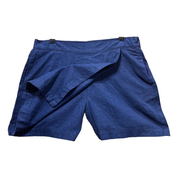 St. John's Bay - Women's Mid Rise Skort - Navy Blue - 14 - Picture 2 of 16